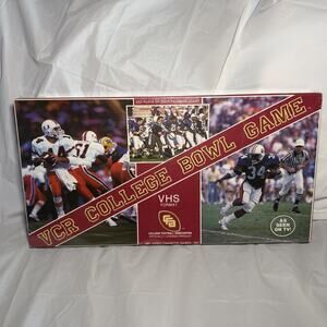 1987 VCR COLLEGE BOWL GAME Factory Sealed Unopened Box VHS Format Vintage NOS